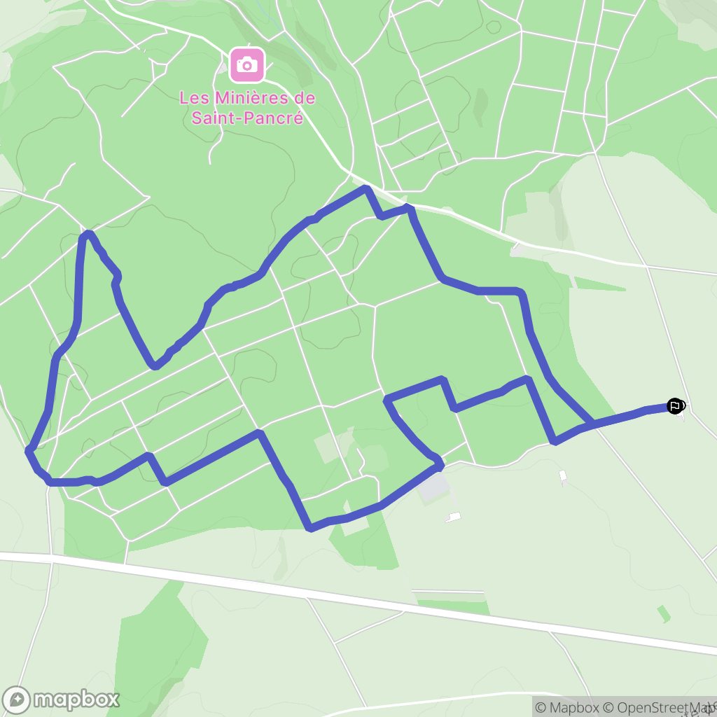 Villers-la-Chèvre : carte du parcours de randonnée - France