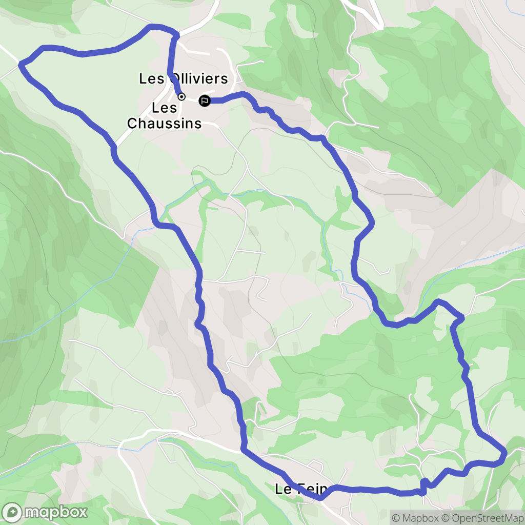 Chorges : carte du parcours de randonnée - France