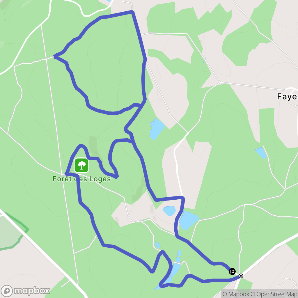 Saint-Priest-Sous-Aixe : carte du parcours de randonnée - France