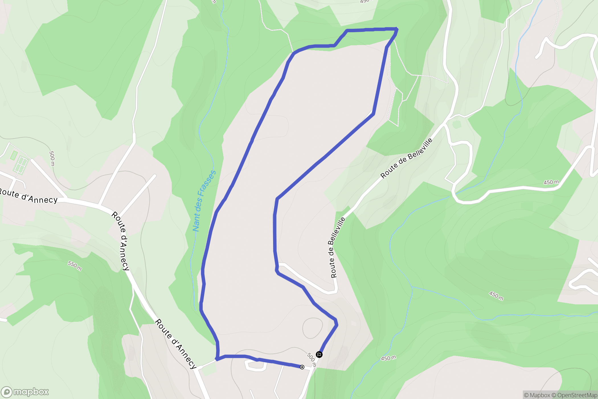 Chavanod : carte du parcours de randonnée - France