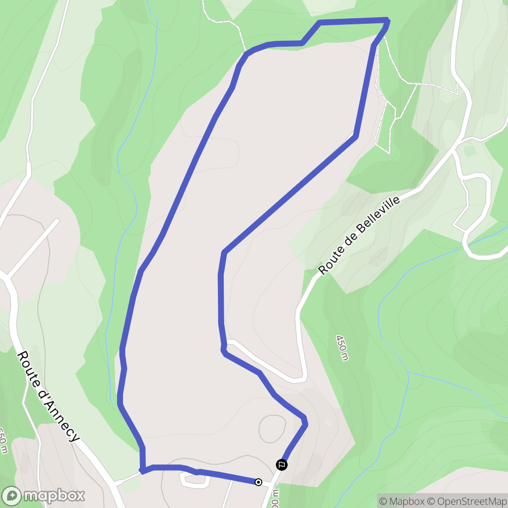 Chavanod : carte du parcours de randonnée - France