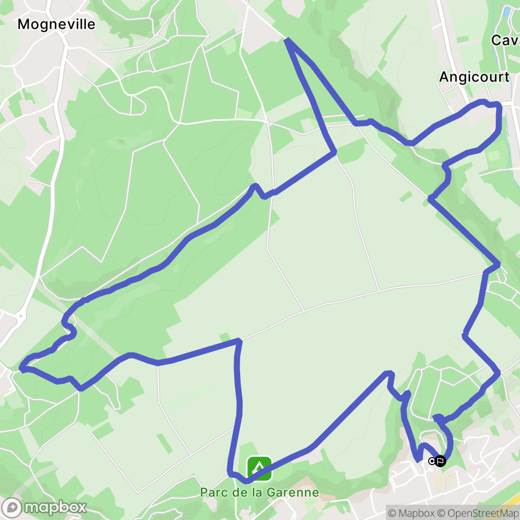 Villers-Saint-Paul : carte du parcours de randonnée - France