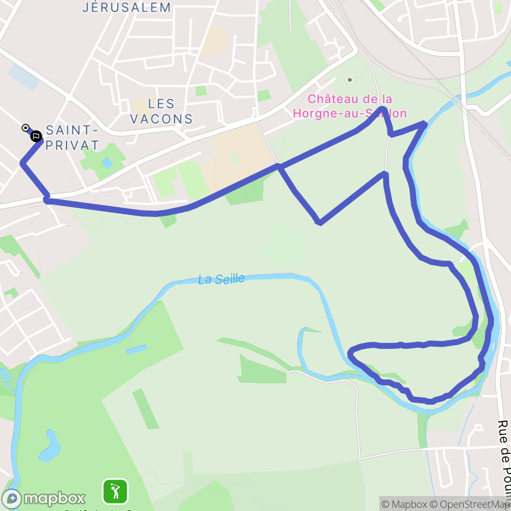 Montigny-lès-Metz : carte du parcours de randonnée - France