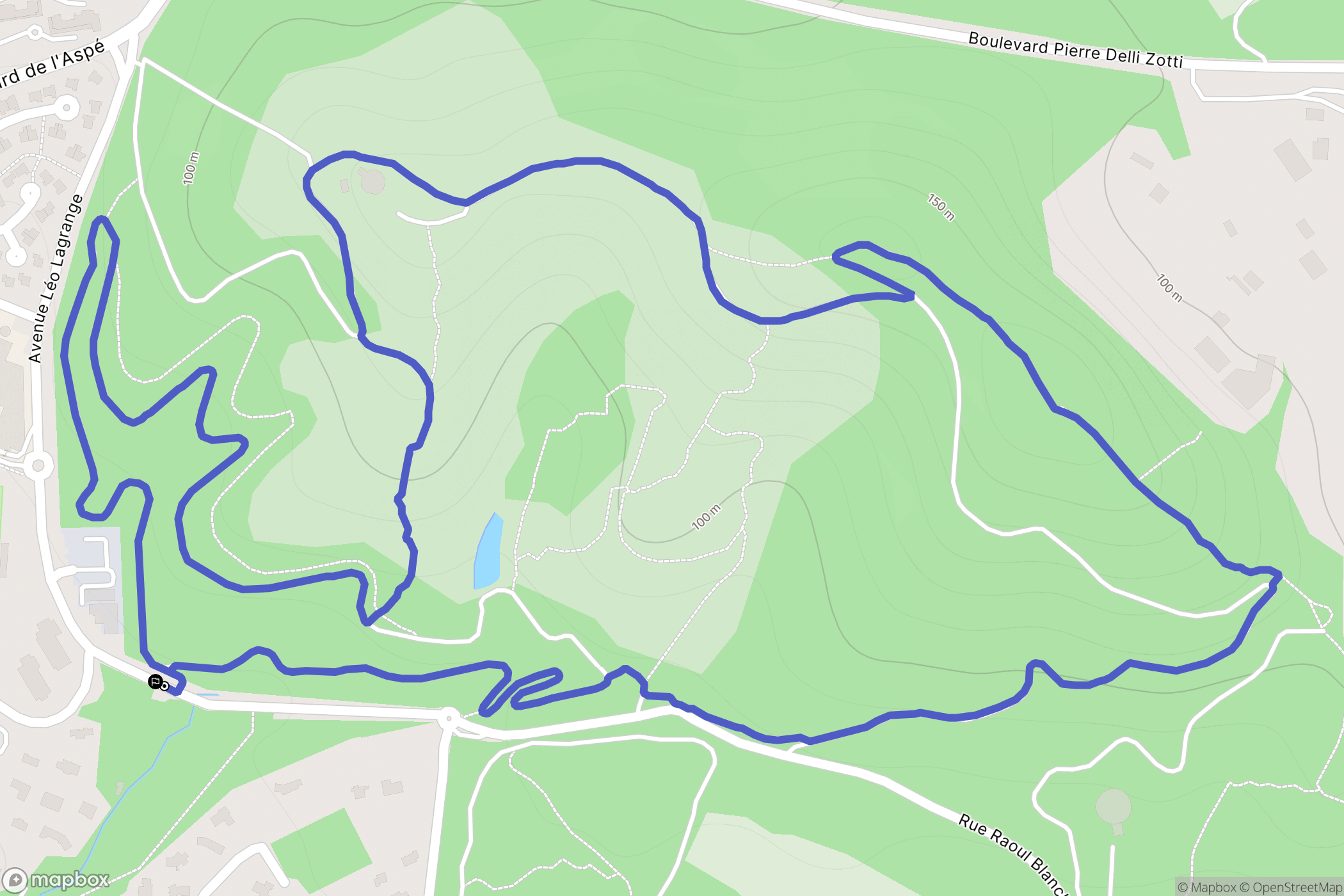 Saint-Raphaël : carte du parcours de randonnée - France