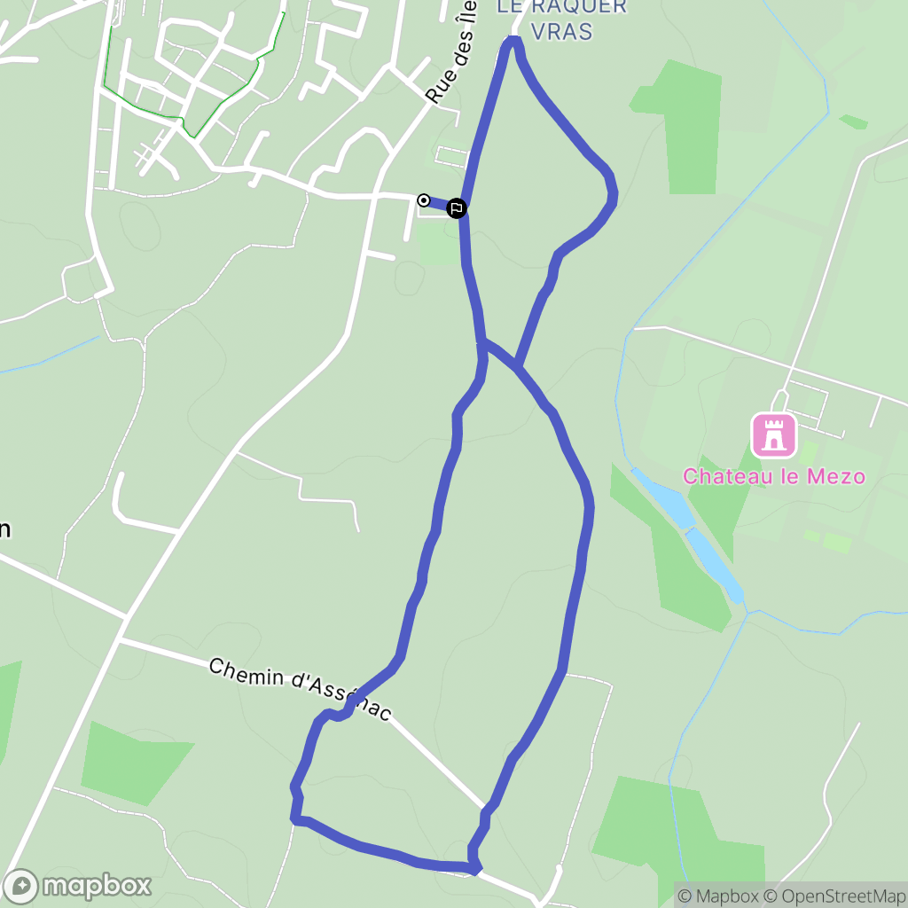 Ploeren : carte du parcours de randonnée - France