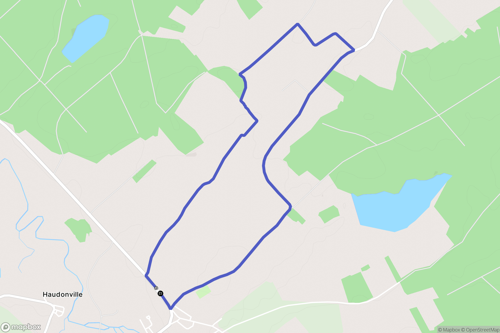 Gerbéviller : carte du parcours de randonnée - France