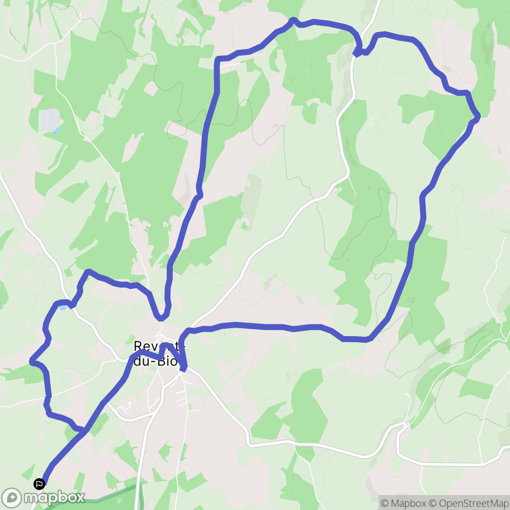 Revest-du-Bion : carte du parcours de randonnée - France