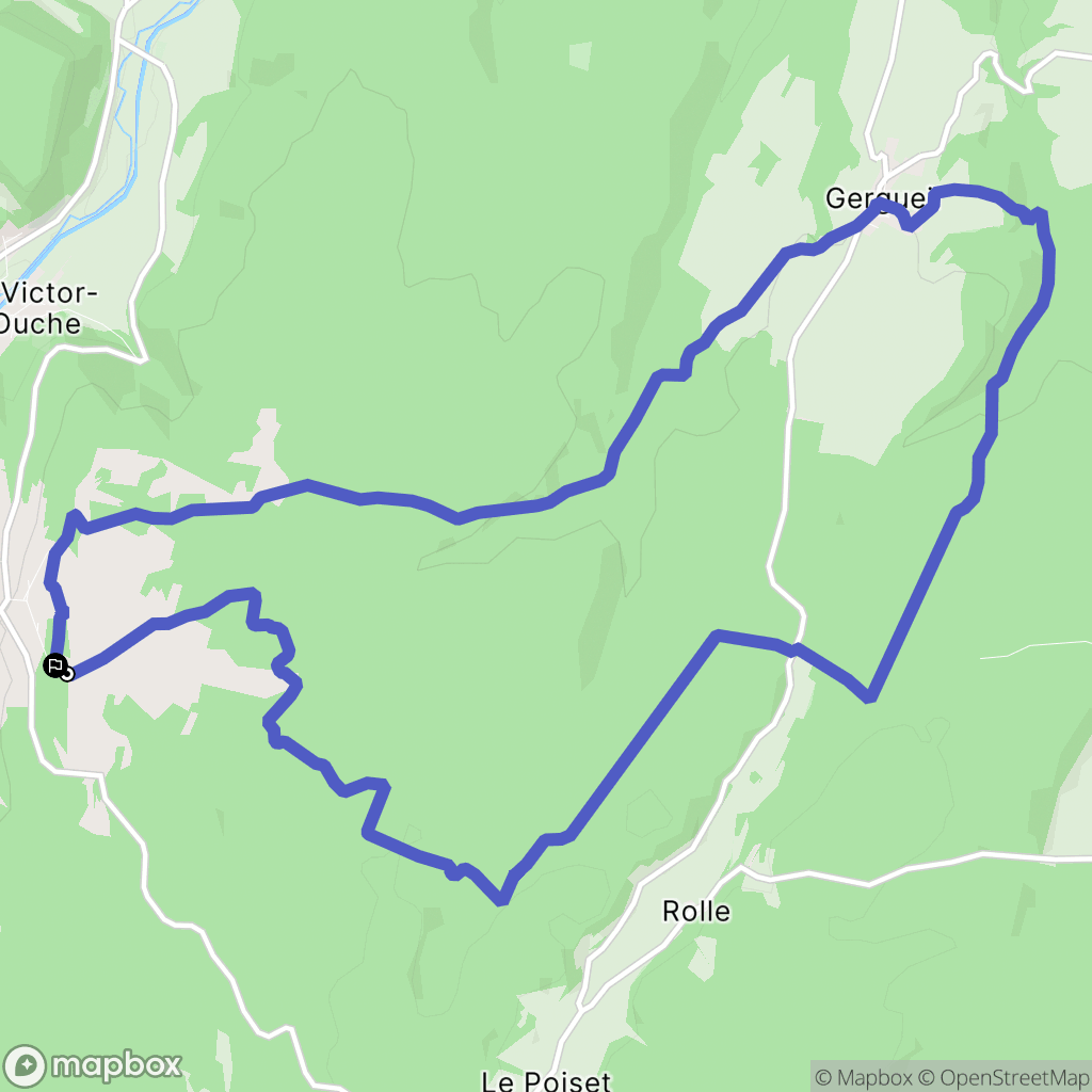 Saint-Jean-de-Bœuf : carte du parcours de randonnée - France