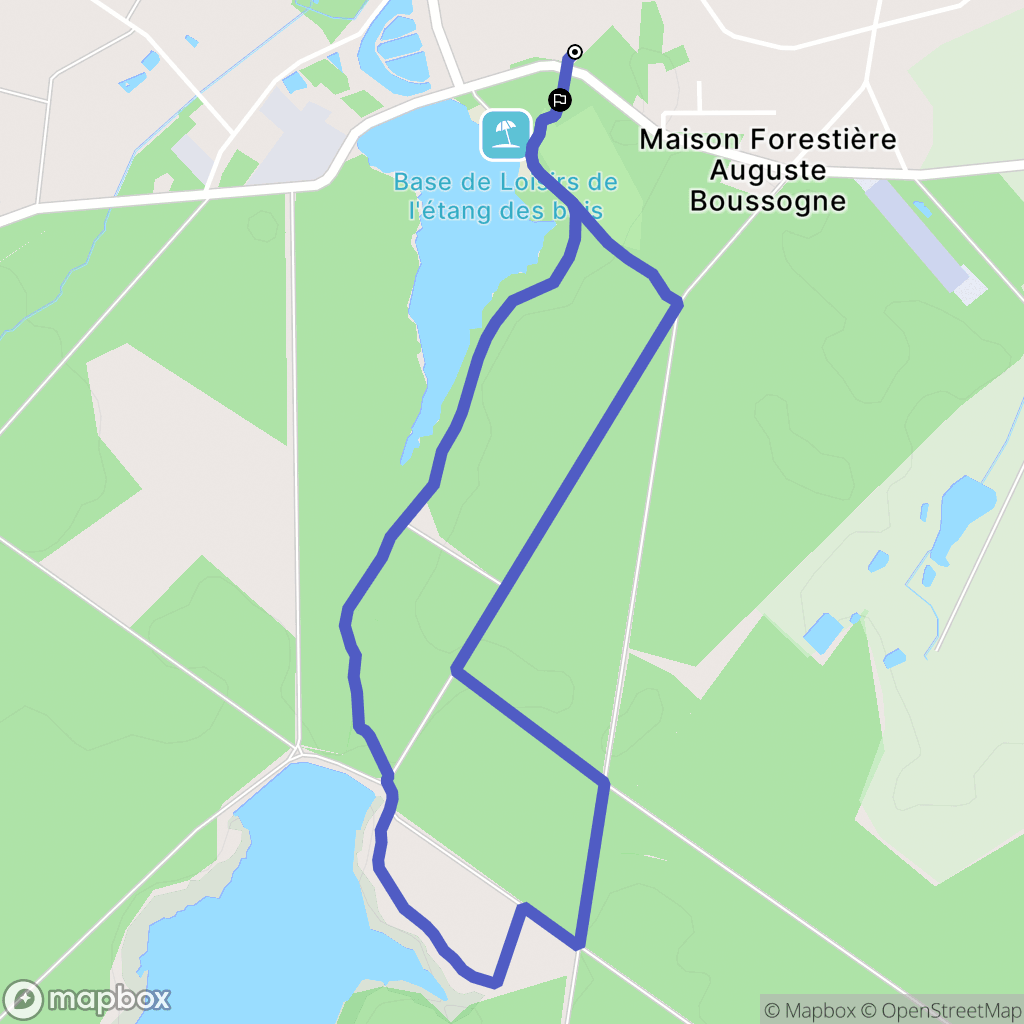 Vieilles-Maisons-sur-Joudry : carte du parcours de randonnée - France