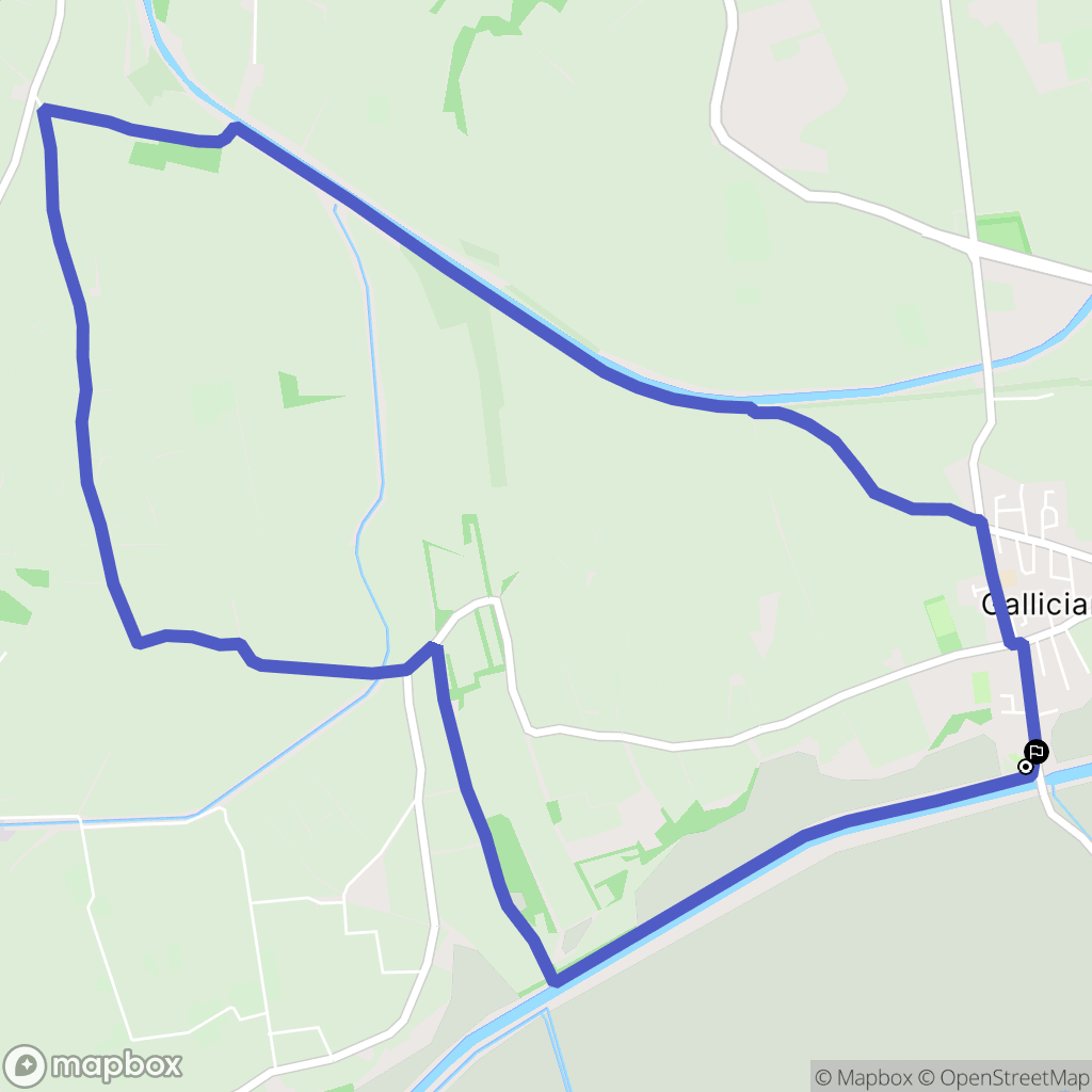 Vauvert : carte du parcours de randonnée - France
