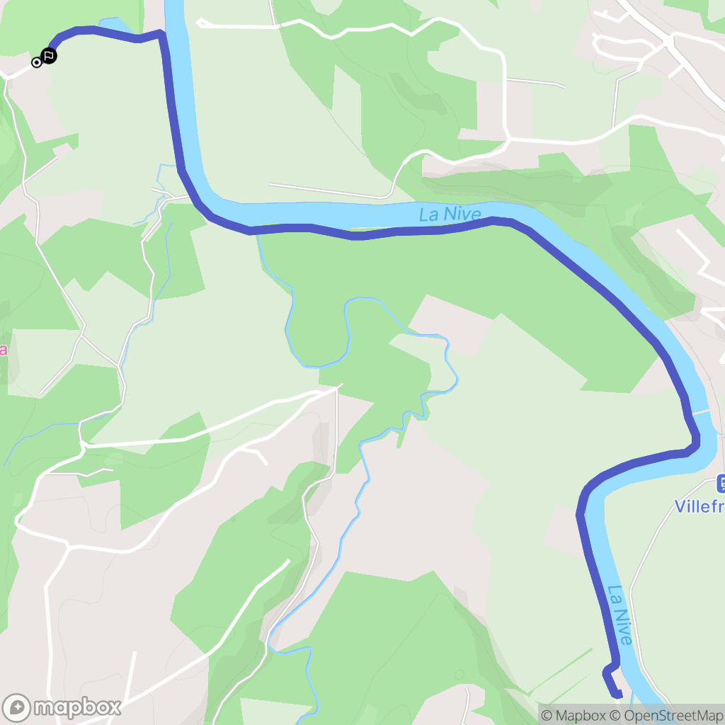 Bassussarry : carte du parcours de randonnée - France
