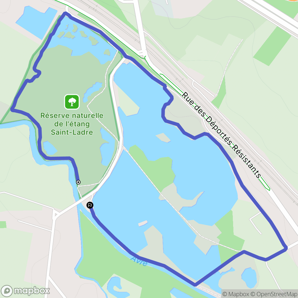 Boves : carte du parcours de randonnée - France