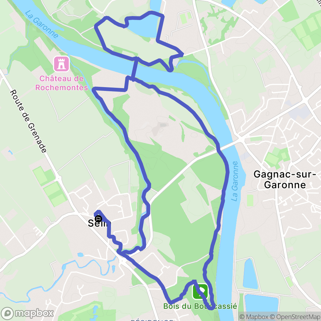Seilh : carte du parcours de randonnée - France