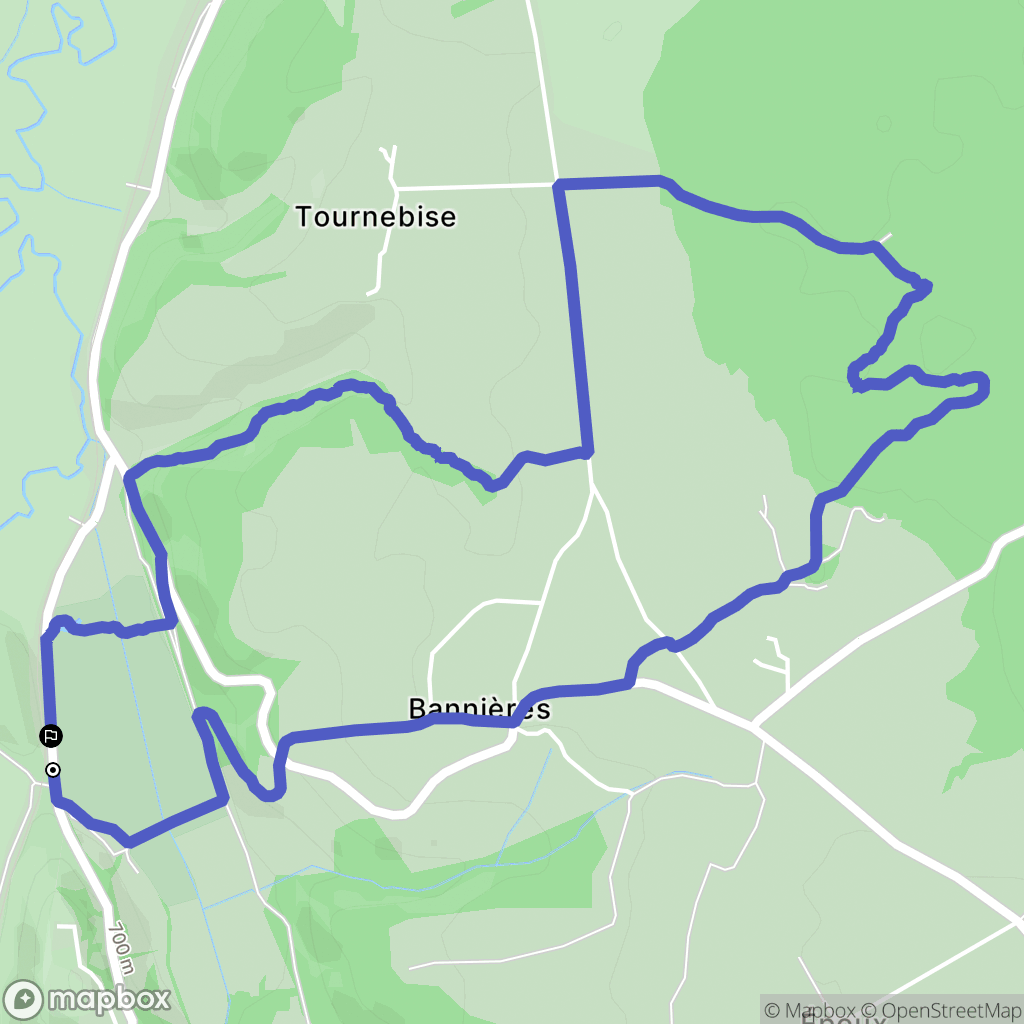 Saint-Pierre-le-Chastel : carte du parcours de randonnée - France