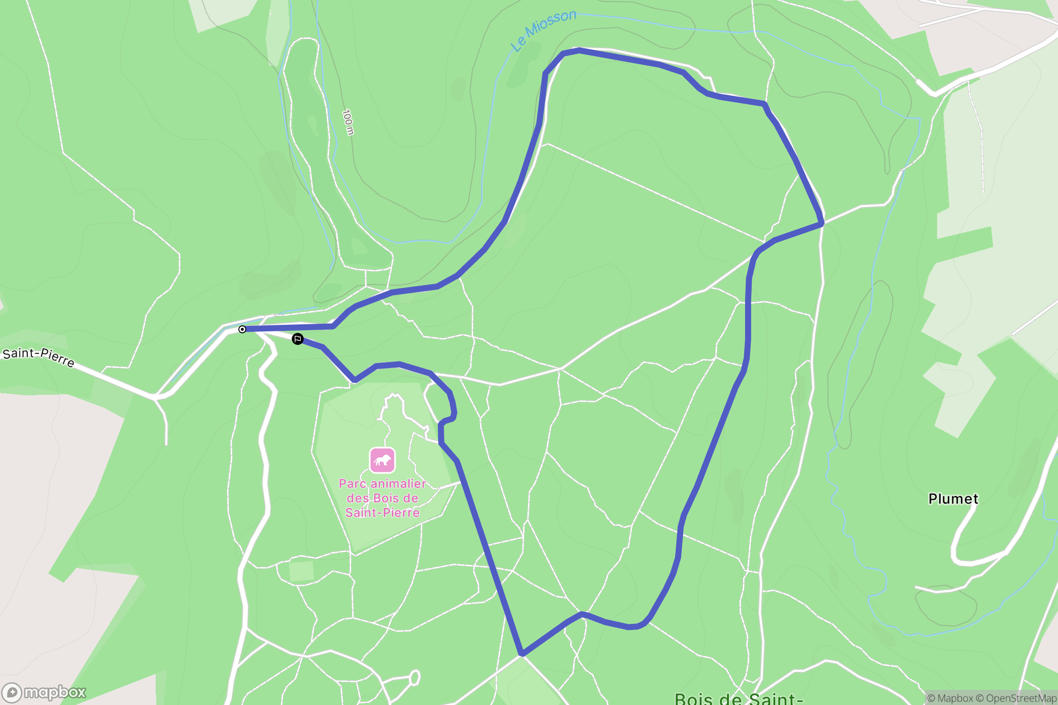 Smarves : carte du parcours de randonnée - France