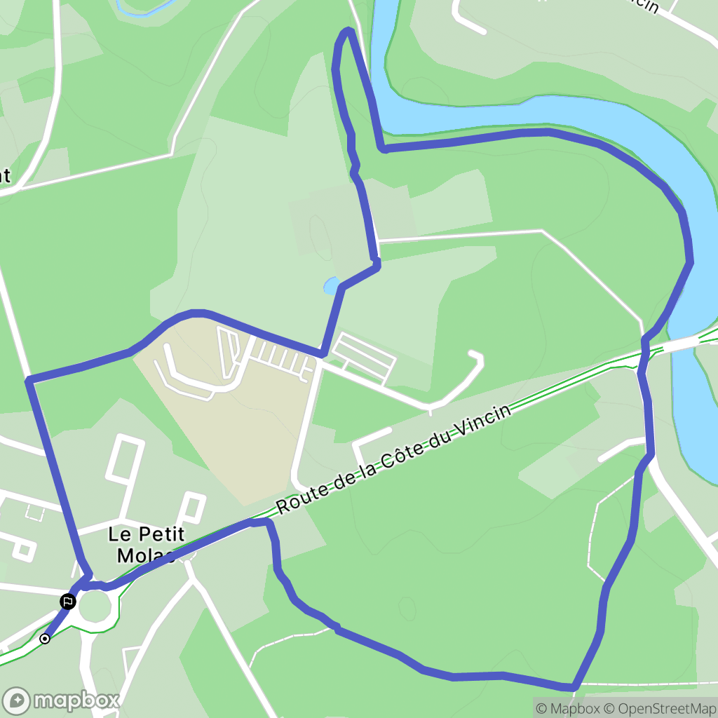 Arradon : carte du parcours de randonnée - France