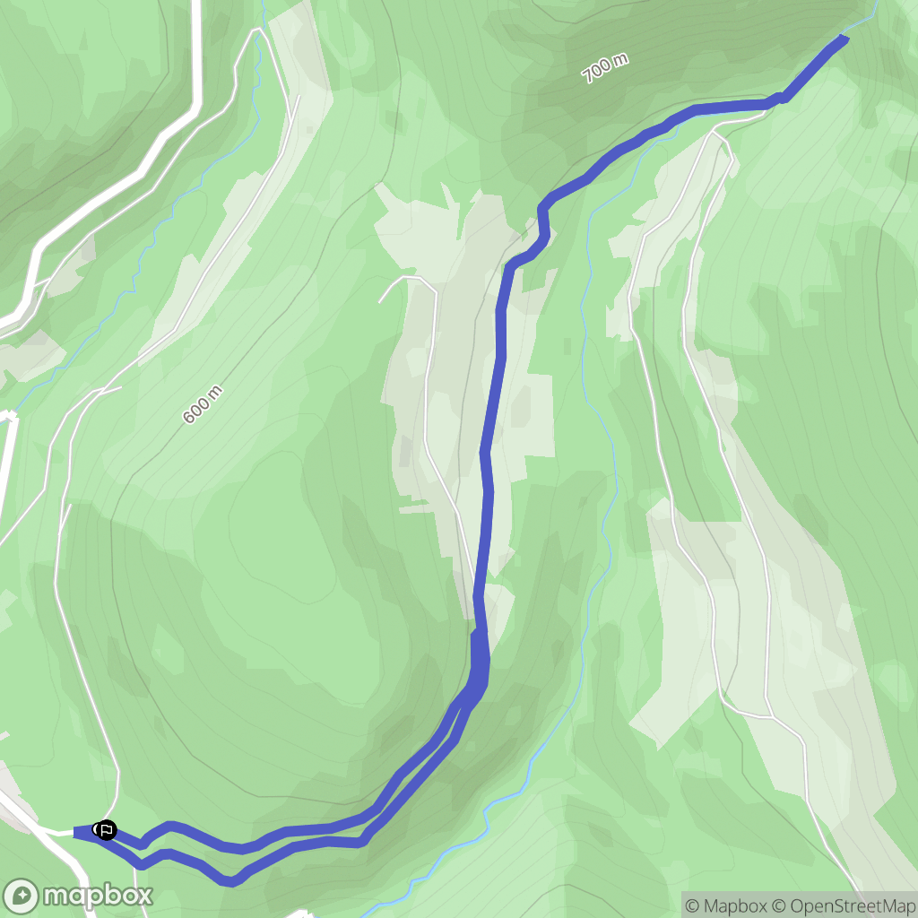 Bénonces : carte du parcours de randonnée - France