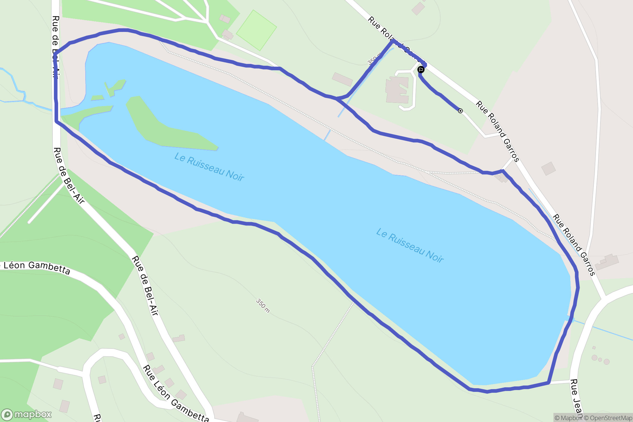 Ladignac-le-Long : carte du parcours de randonnée - France