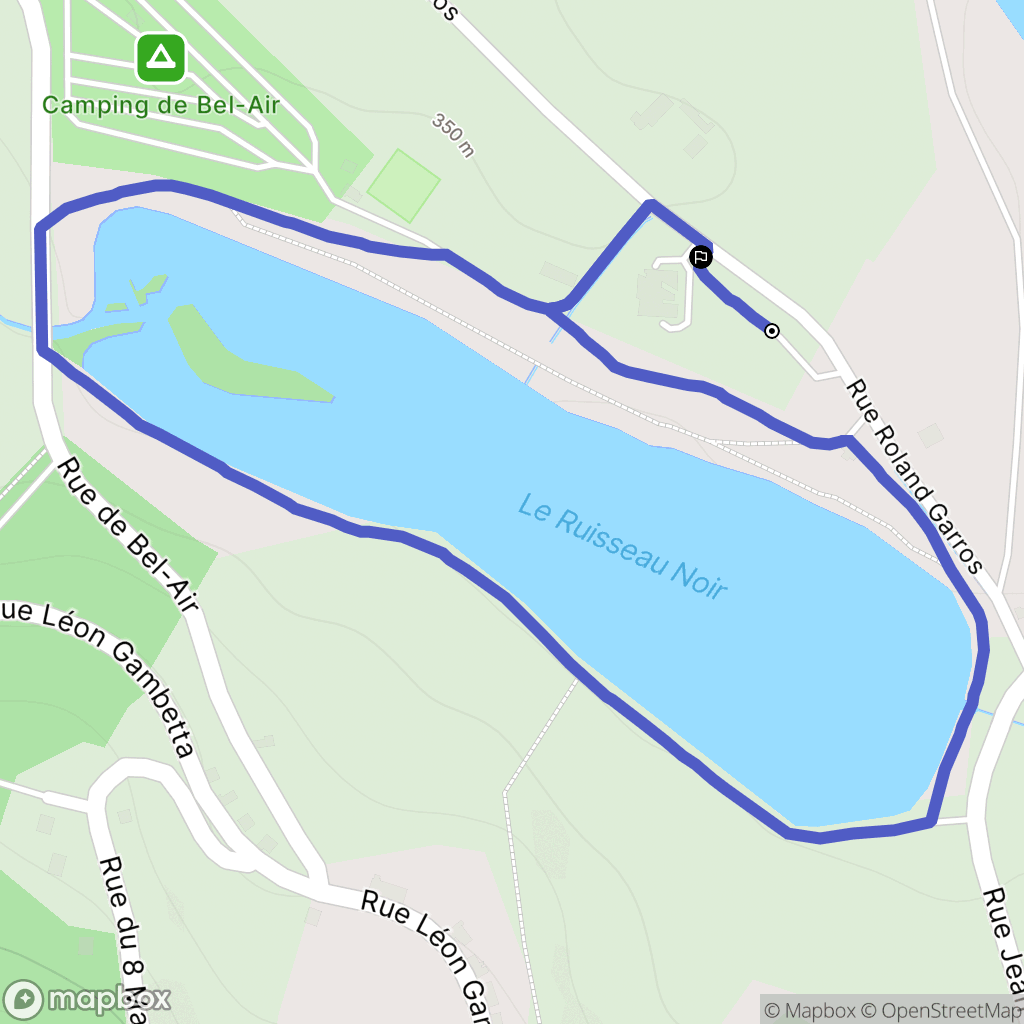 Ladignac-le-Long : carte du parcours de randonnée - France