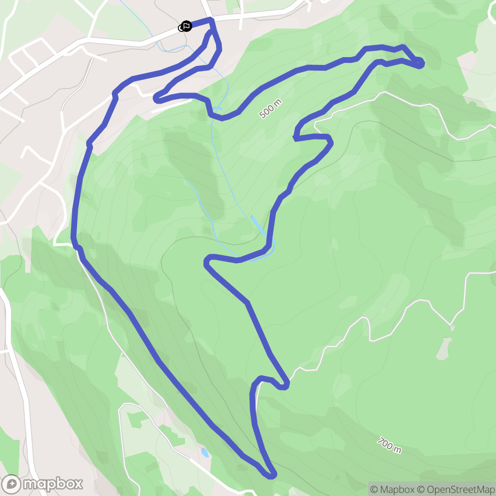 Dommartin-lès-Remiremont : carte du parcours de randonnée - France