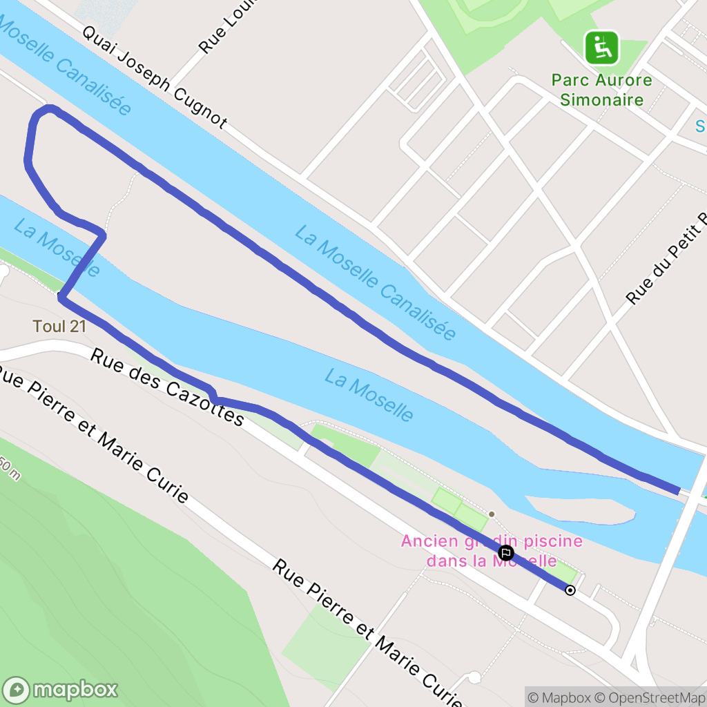 Pont-Saint-Vincent : carte du parcours de randonnée - France