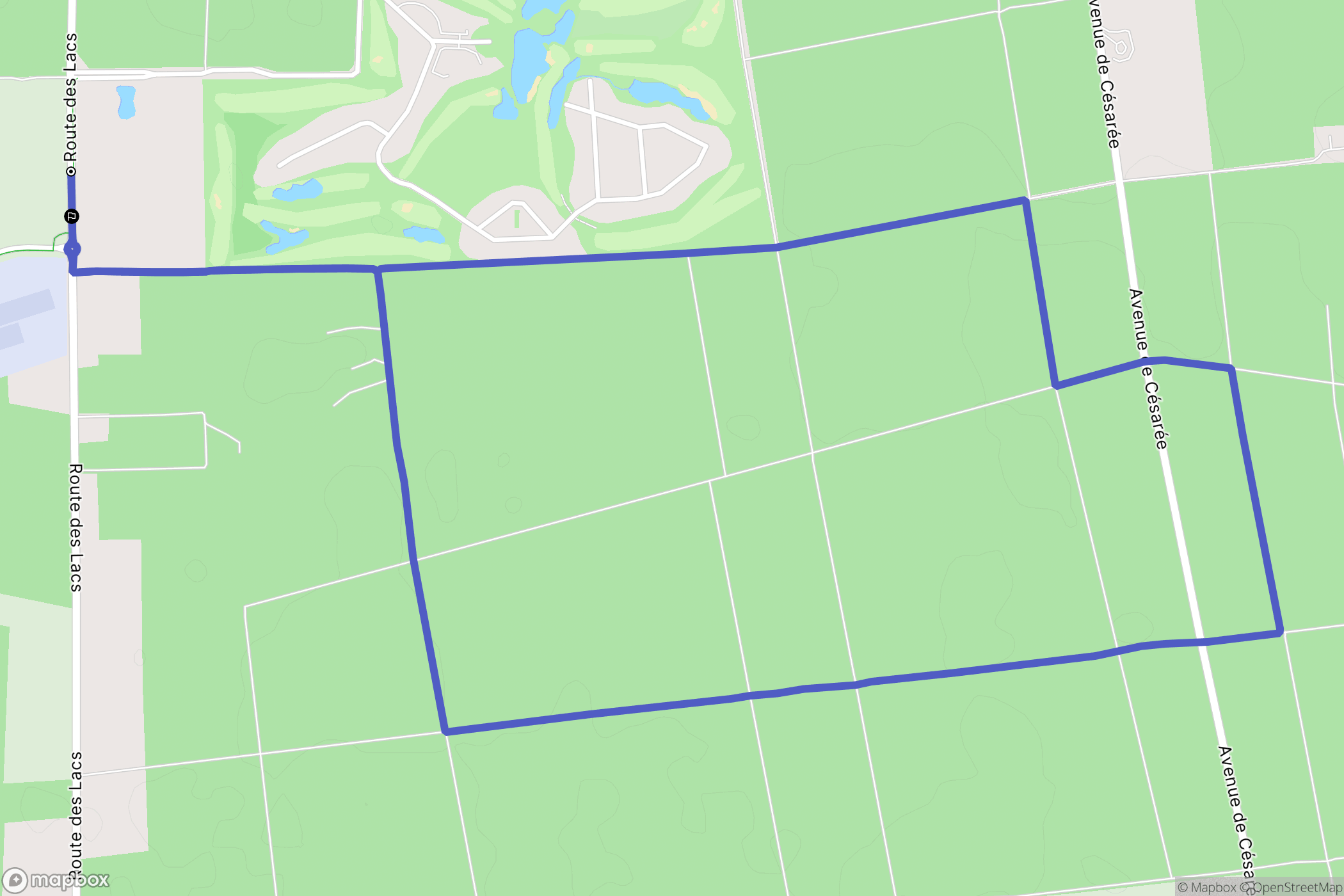 Gujan-Mestras : carte du parcours de randonnée - France