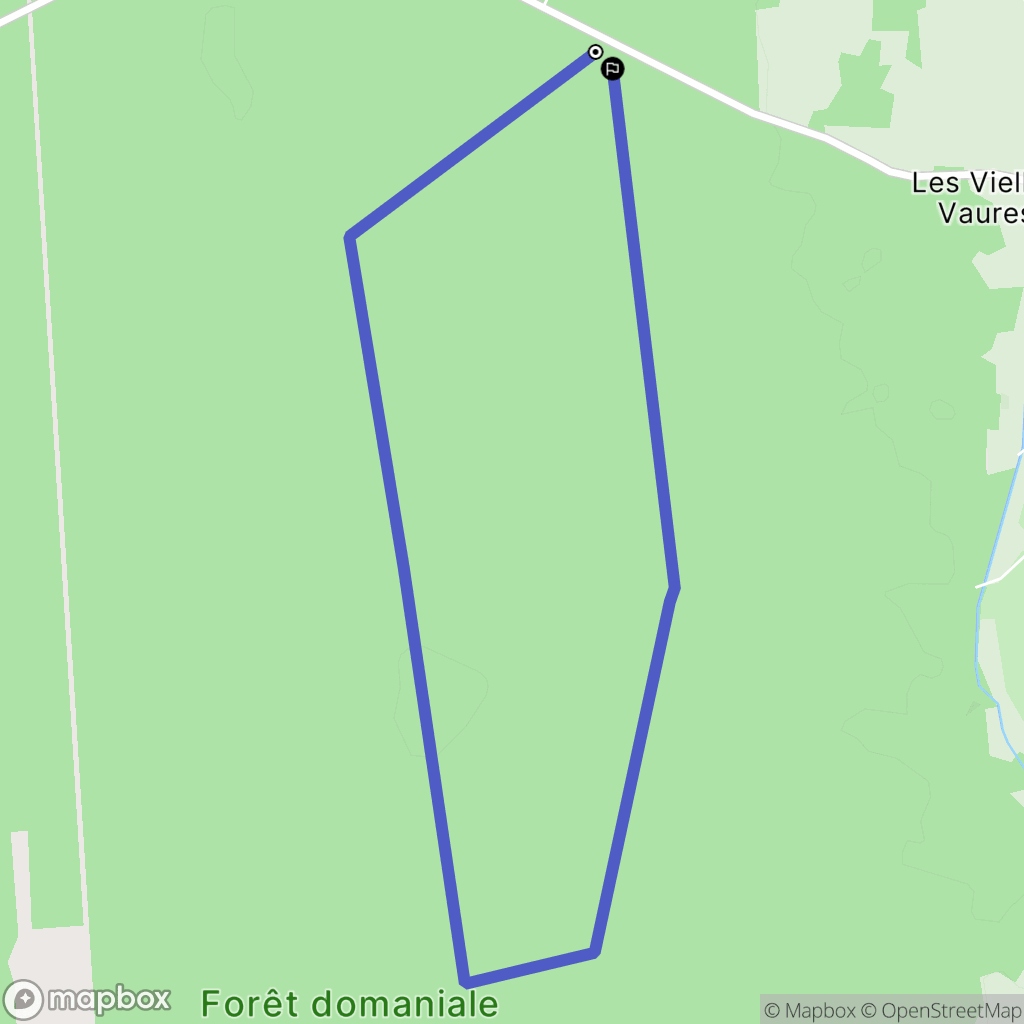 Agris : carte du parcours de randonnée - France