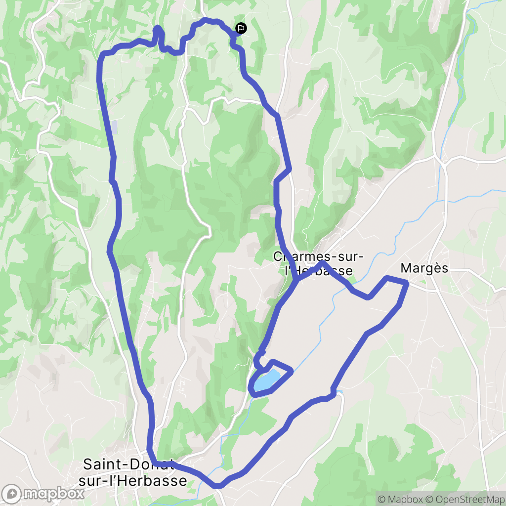 Bathernay : carte du parcours de randonnée - France