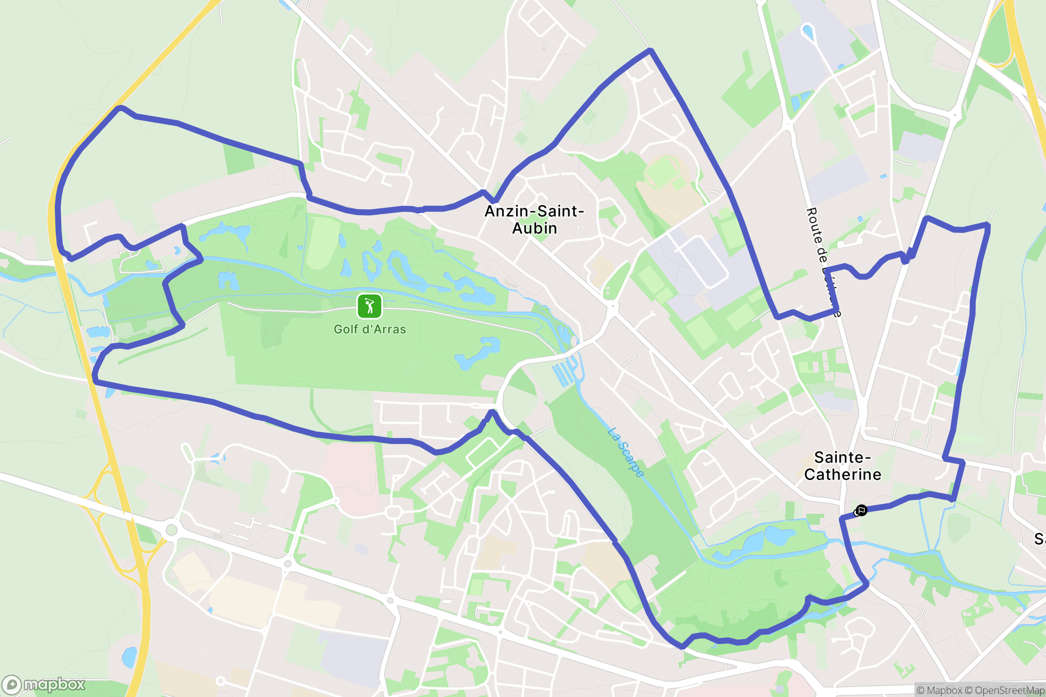 Sainte-Catherine : carte du parcours de randonnée - France