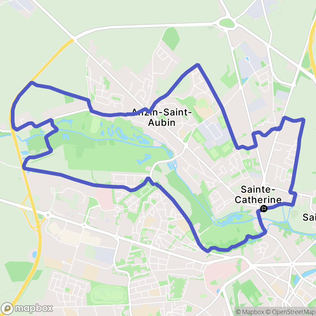 Sainte-Catherine : carte du parcours de randonnée - France