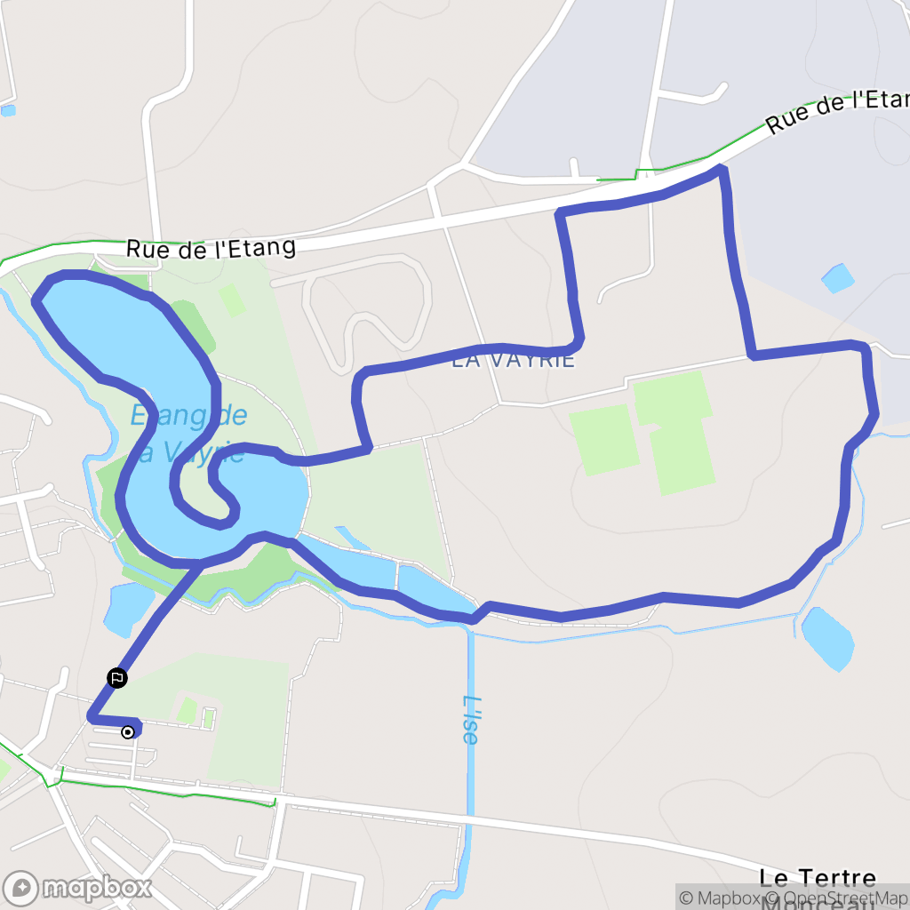 Bourgbarré : carte du parcours de randonnée - France