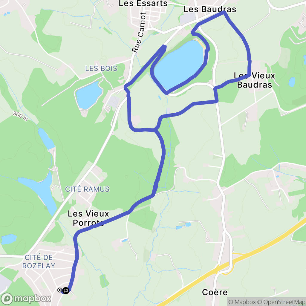 Ciry-le-Noble : carte du parcours de randonnée - France