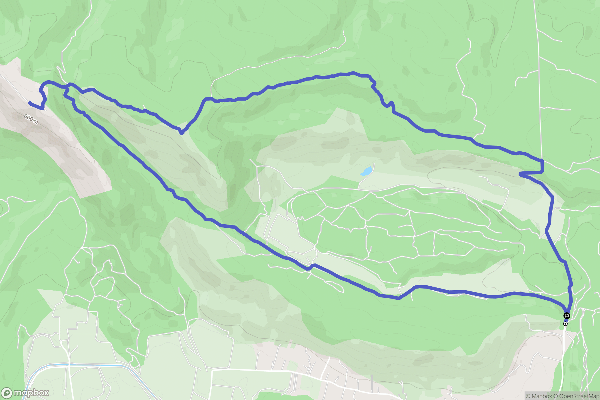 Rians : carte du parcours de randonnée - France