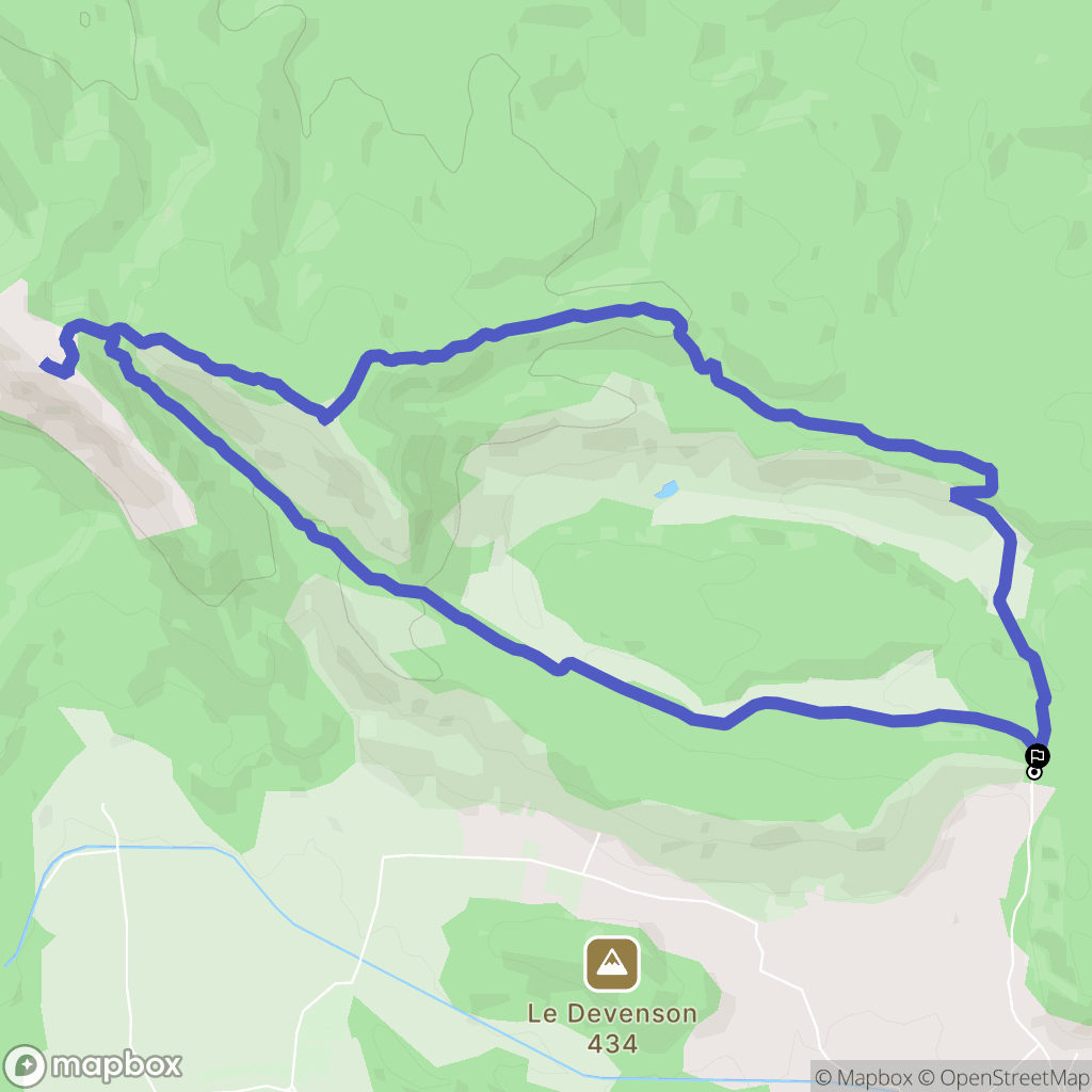 Rians : carte du parcours de randonnée - France