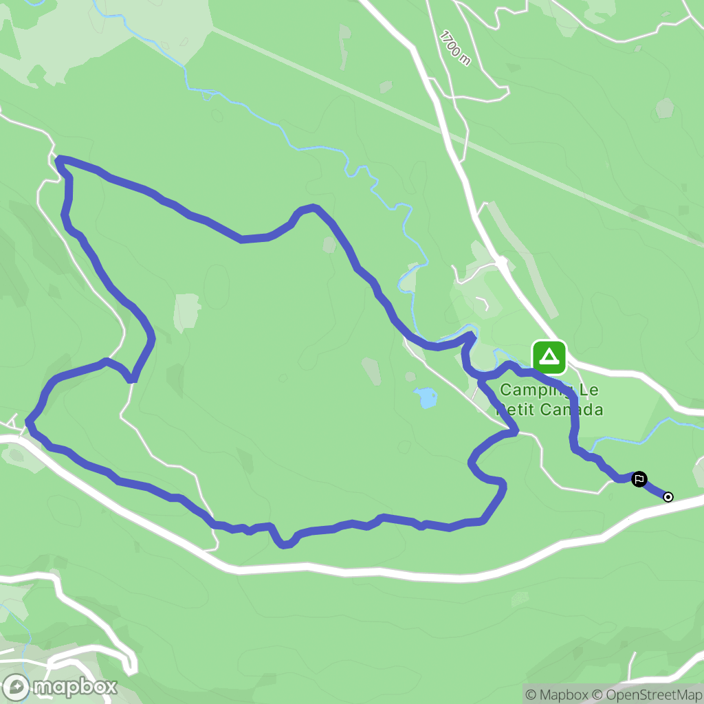 Bolquère : carte du parcours de randonnée - France