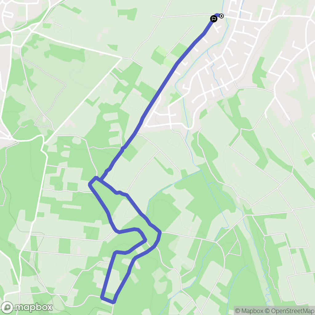Odos : carte du parcours de randonnée - France