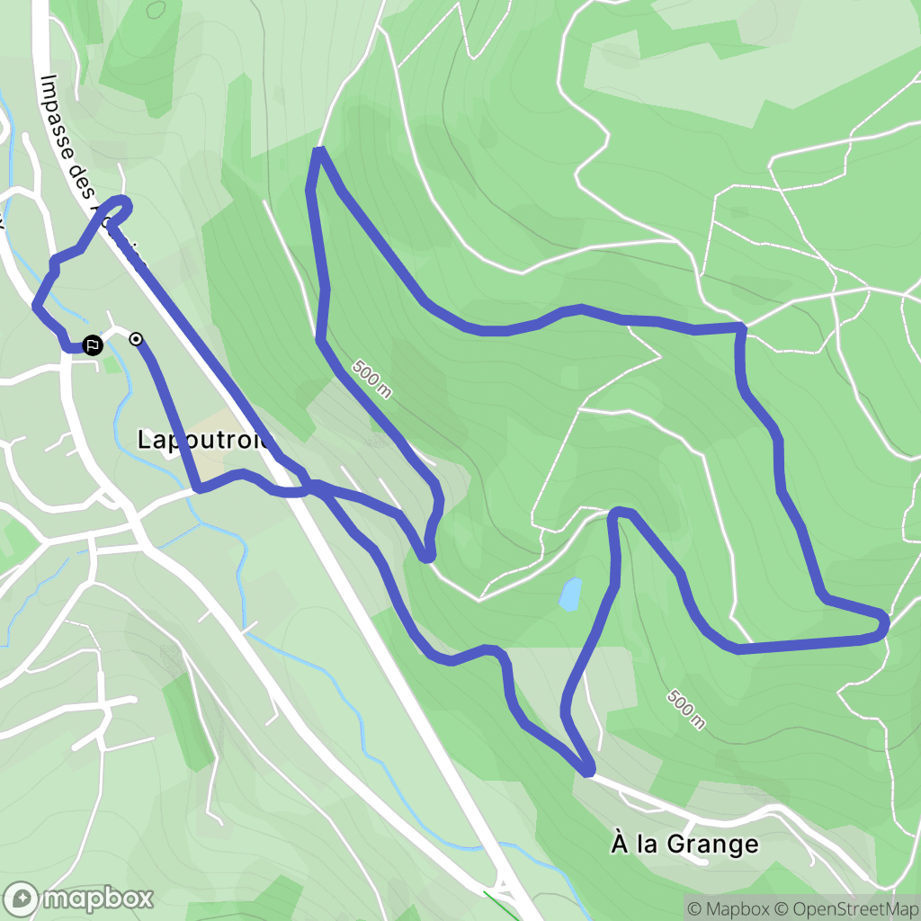 Lapoutroie : carte du parcours de randonnée - France