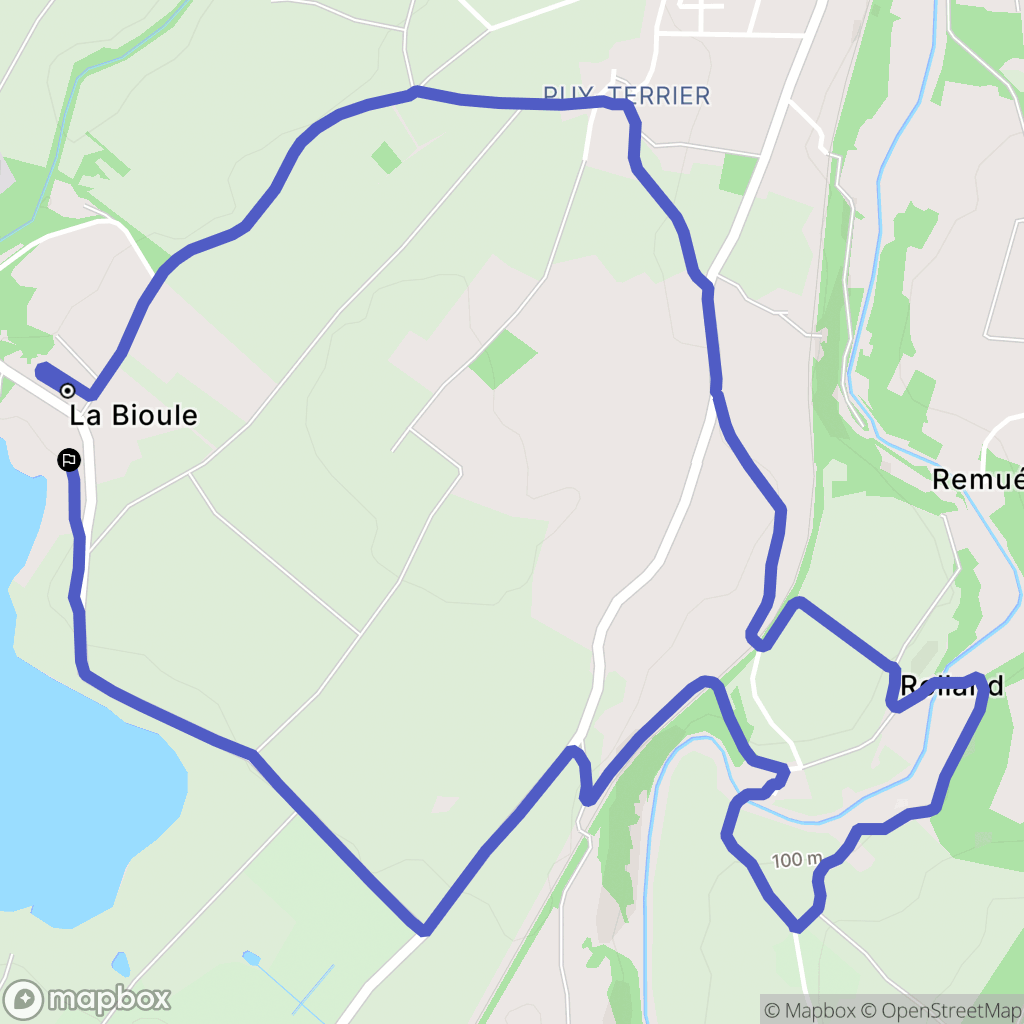 Saint-Loup-Lamairé : carte du parcours de randonnée - France