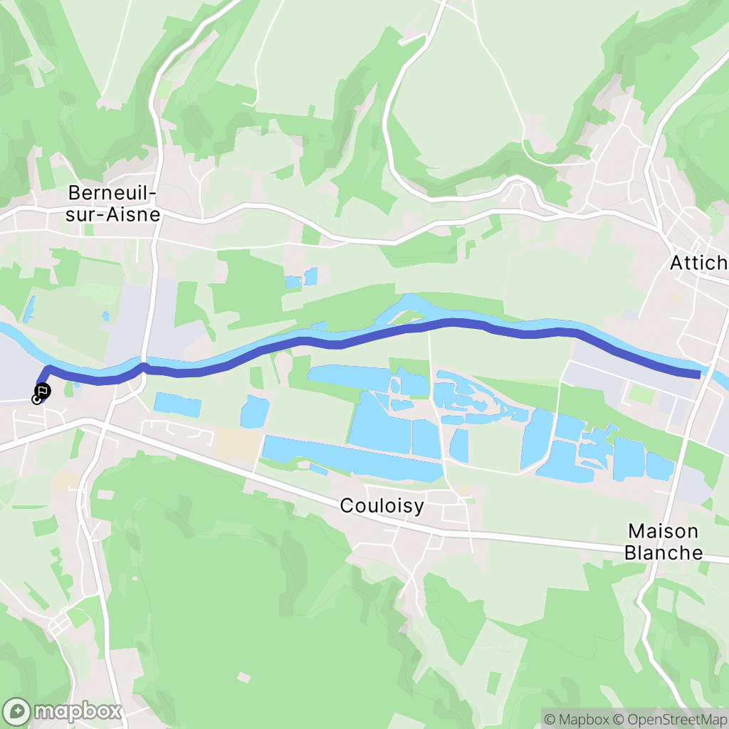 Cuise-la-Motte : carte du parcours de randonnée - France