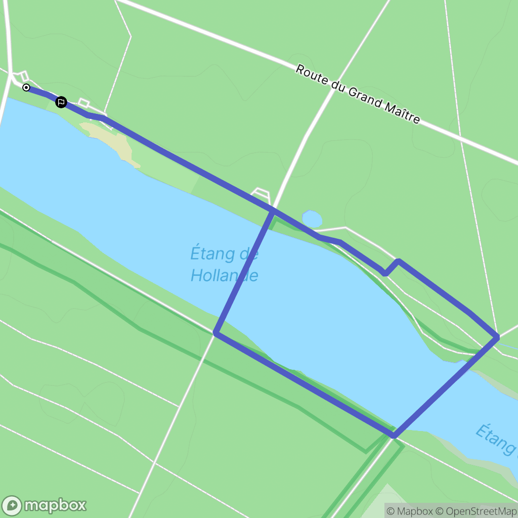 Les Bréviaires : carte du parcours de randonnée - France