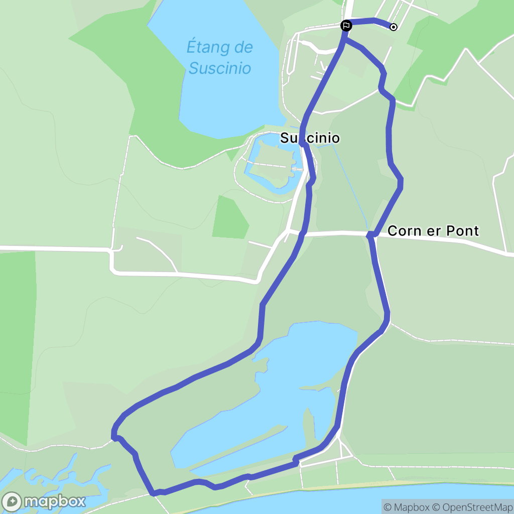 Sarzeau : carte du parcours de randonnée - France