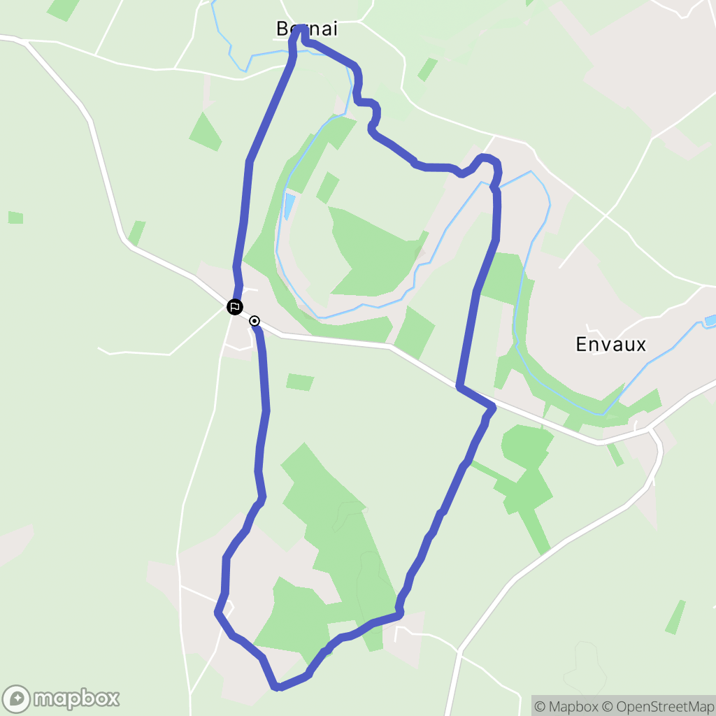Sommières-du-Clain : carte du parcours de randonnée - France