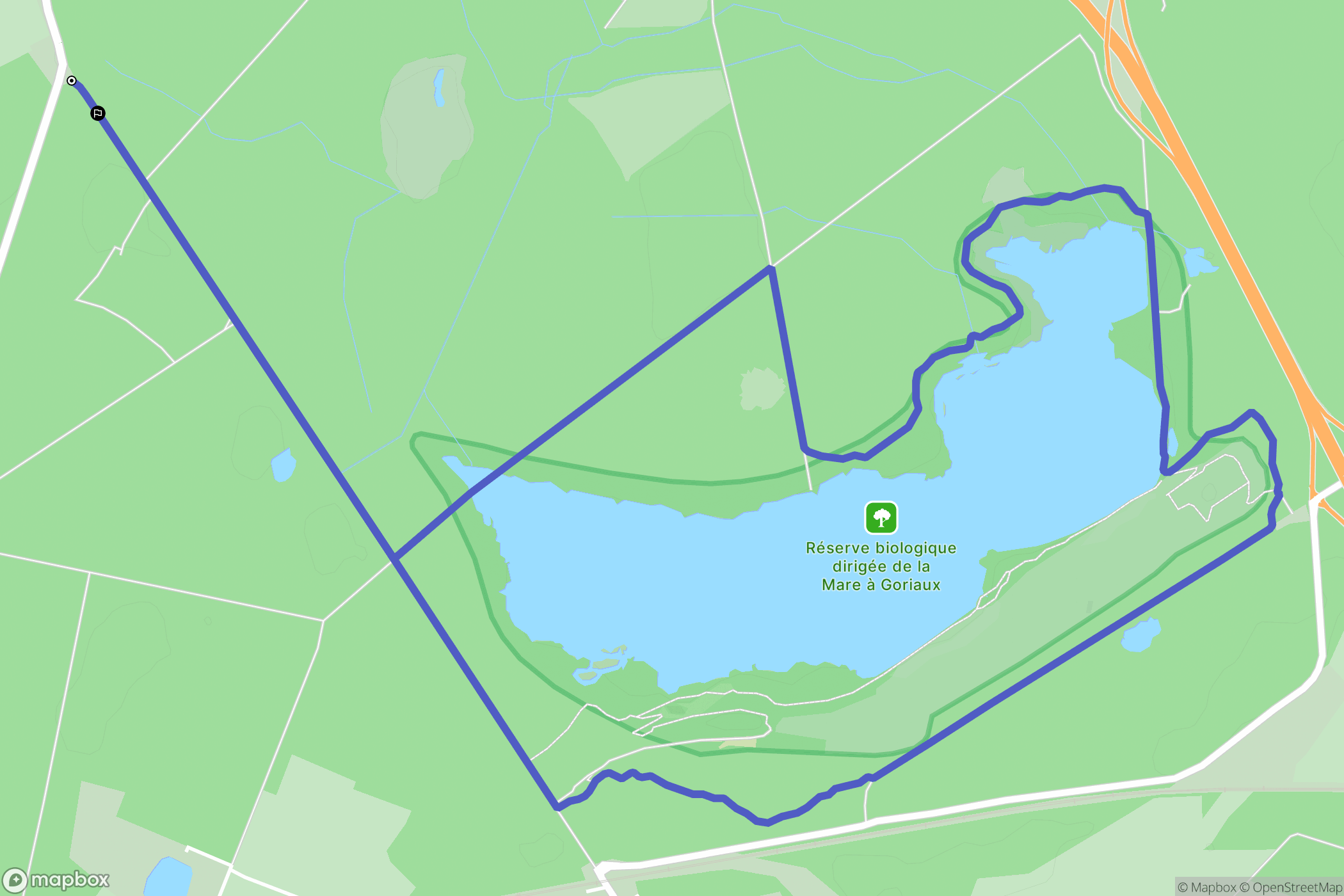 Wallers : carte du parcours de randonnée - France