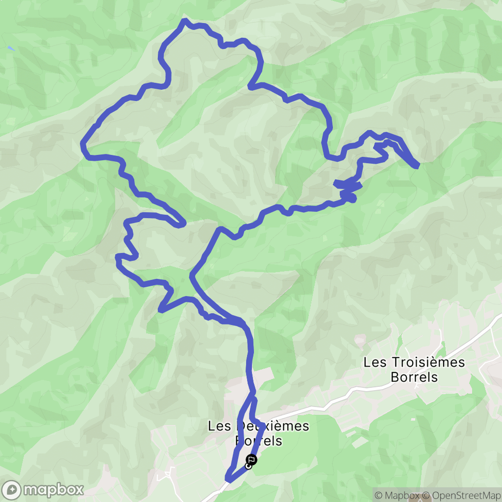 Hyères : carte du parcours de randonnée - France