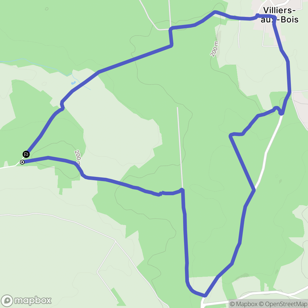 Attancourt : carte du parcours de randonnée - France