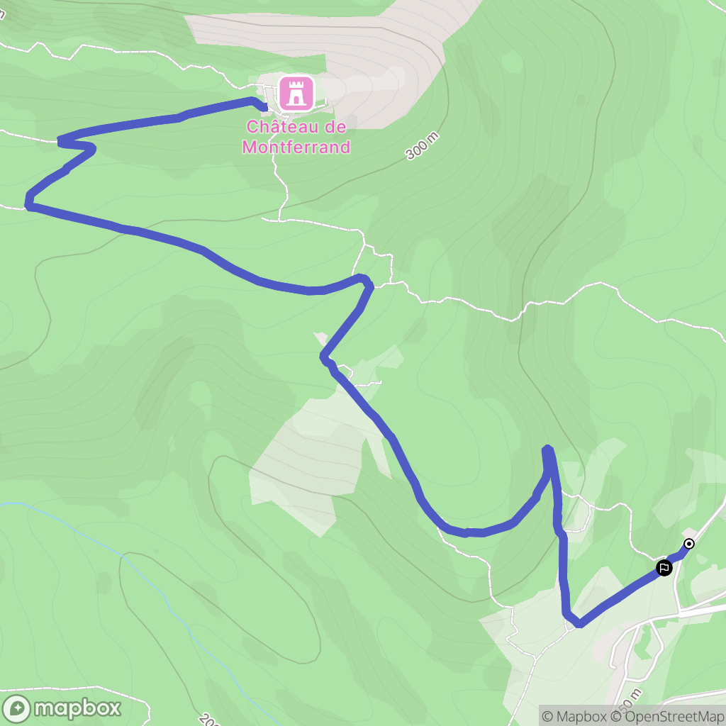 Saint-Mathieu-de-Tréviers : carte du parcours de randonnée - France