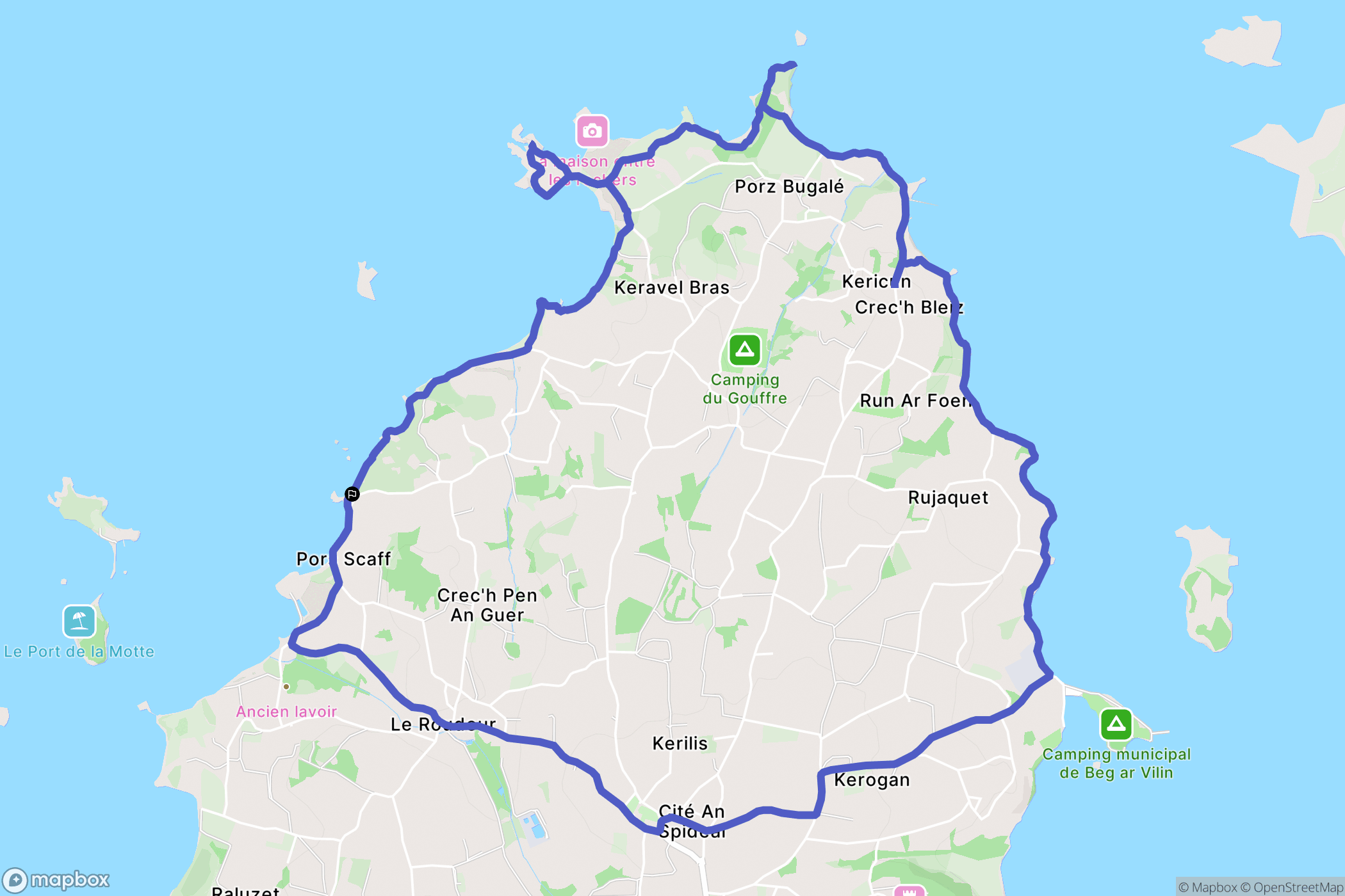 Plougrescant: routekaart voor buitenactiviteiten - France