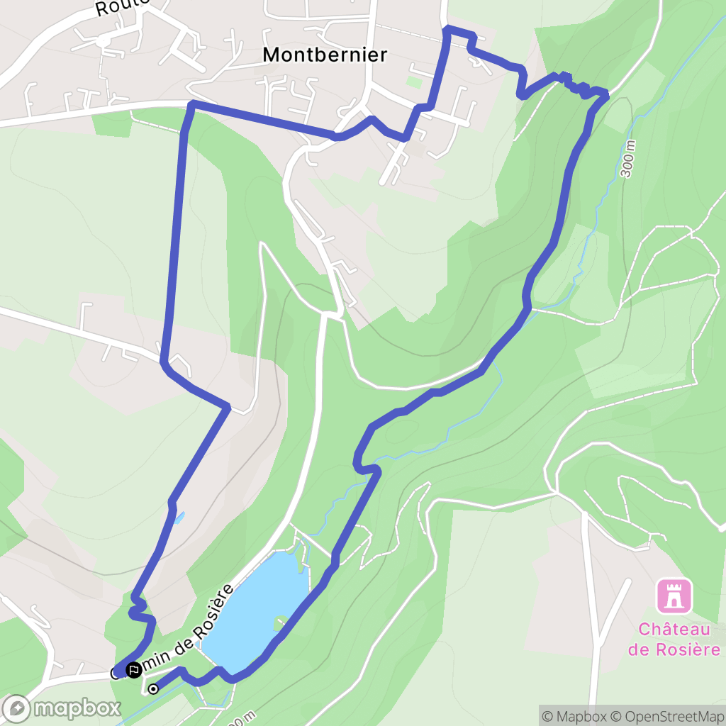 Bourgoin-Jallieu : carte du parcours de randonnée - France