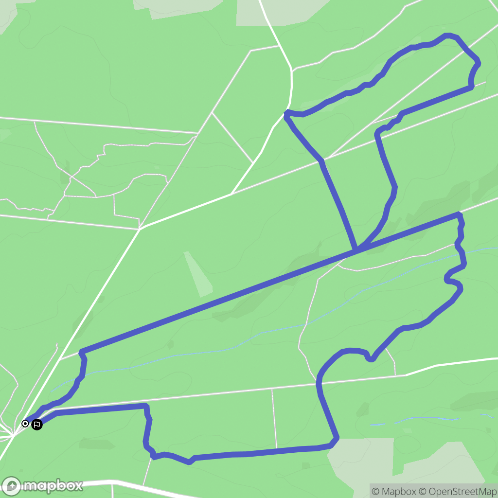 Saint-Gervais-du-Perron : carte du parcours de randonnée - France