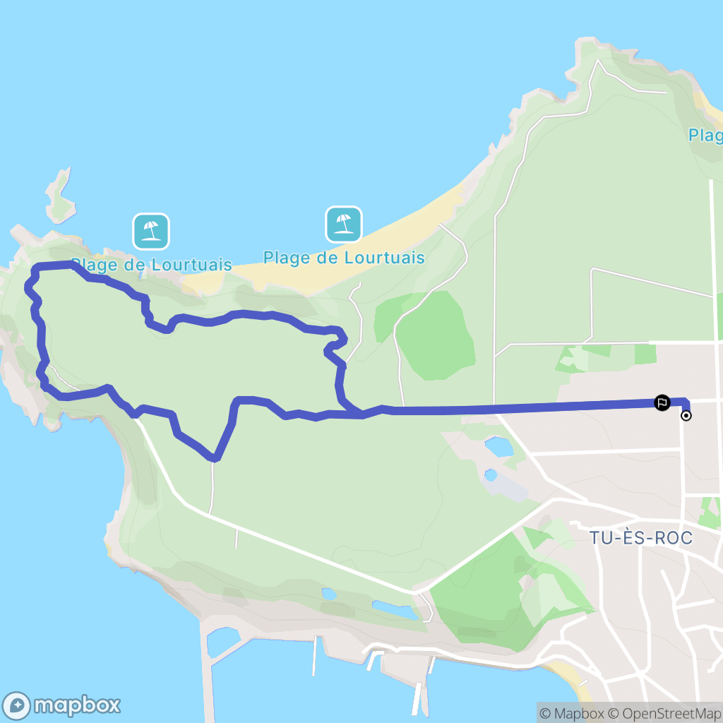 Erquy : carte du parcours de randonnée - France
